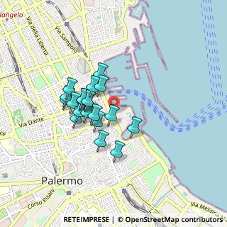 Mappa Via Alessandro Volta, 90133 Palermo PA, Italia (0.7485)