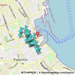 Mappa Via Alessandro Volta, 90133 Palermo PA, Italia (0.798)
