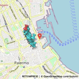 Mappa Via Alessandro Volta, 90133 Palermo PA, Italia (0.8115)