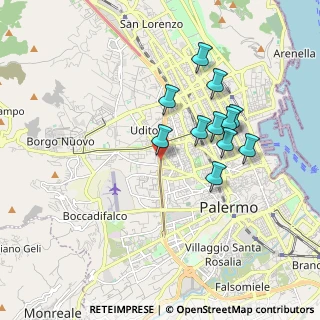 Mappa Viale della Regione Siciliana, 90123 Palermo PA, Italia (1.79818)