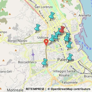 Mappa Viale della Regione Siciliana, 90123 Palermo PA, Italia (1.9225)