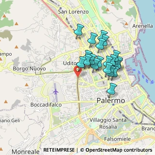 Mappa Viale della Regione Siciliana, 90123 Palermo PA, Italia (1.7415)