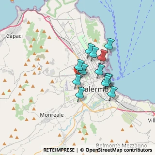 Mappa Viale della Regione Siciliana, 90123 Palermo PA, Italia (2.84615)