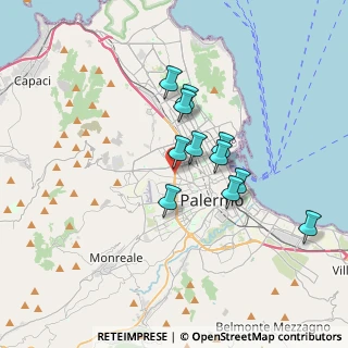 Mappa Viale della Regione Siciliana, 90123 Palermo PA, Italia (3.06364)
