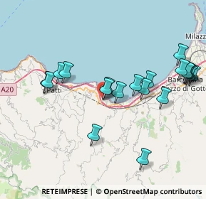 Mappa Via Mazzeo, 98060 Oliveri ME, Italia (9.289)