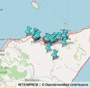 Mappa Via Mazzeo, 98060 Oliveri ME, Italia (9.1215)