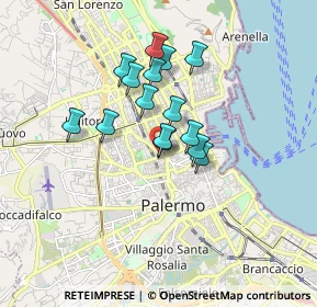 Mappa Via Selinunte, 90141 Palermo PA, Italia (1.42467)