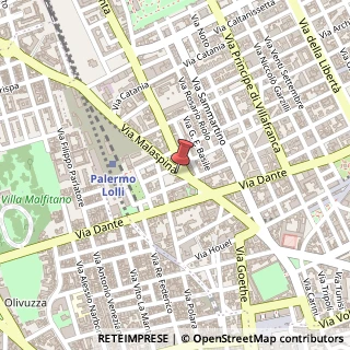 Mappa Piazza Virgilio, 26, 90141 Palermo, Palermo (Sicilia)