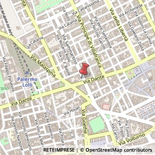 Mappa Via Sammartino, 8, 90141 Palermo, Palermo (Sicilia)