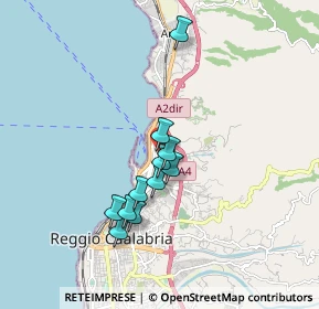 Mappa Via Enotria, 89122 Reggio di Calabria RC, Italia (1.61909)