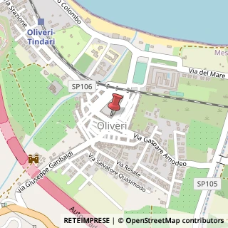Mappa Via del Sole,  6, 98060 Oliveri, Messina (Sicilia)