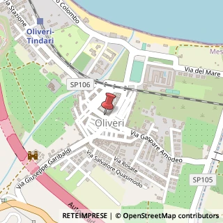 Mappa Via Gaspare Amodeo, 25, 98060 Oliveri, Messina (Sicilia)