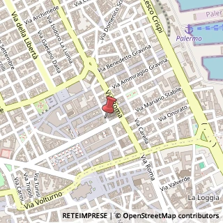 Mappa Via Riccardo Wagner, 2, 90139 Palermo, Palermo (Sicilia)