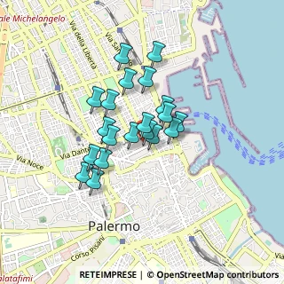 Mappa P.pe di, 90139 Palermo PA, Italia (0.7085)