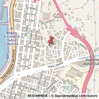 Mappa Via Lia, 1, 89122 Reggio di Calabria, Reggio di Calabria (Calabria)