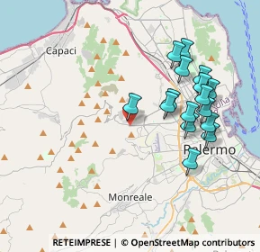 Mappa Via Bronte, 90135 Palermo PA, Italia (4.16188)