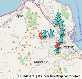 Mappa Via Bronte, 90135 Palermo PA, Italia (3.75182)