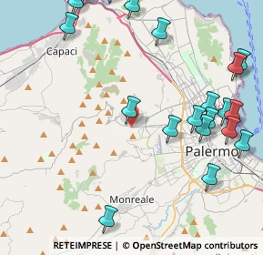 Mappa Via Bronte, 90135 Palermo PA, Italia (6.071)