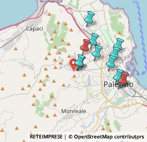 Mappa Via Bronte, 90135 Palermo PA, Italia (3.94769)