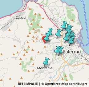 Mappa Via Bronte, 90135 Palermo PA, Italia (3.76786)