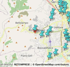 Mappa Via Bronte, 90135 Palermo PA, Italia (3.411)