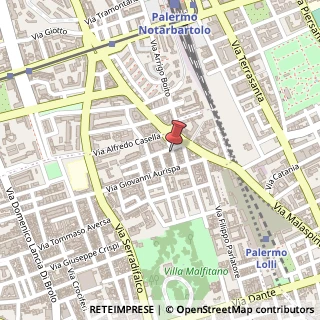 Mappa Via Turr Stefano, 26, 90145 Palermo, Palermo (Sicilia)