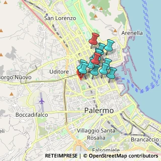 Mappa Via Alfredo Casella, 90145 Palermo PA, Italia (1.19462)