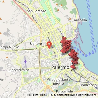Mappa Via Alfredo Casella, 90145 Palermo PA, Italia (2.07357)
