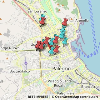 Mappa Via Alfredo Casella, 90145 Palermo PA, Italia (1.284)