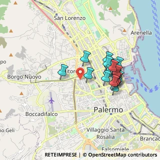 Mappa Via Giuseppe Cosentino, 90145 Palermo PA, Italia (1.7225)