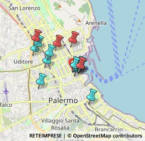 Mappa Via Principe Scordia, 90141 Palermo PA, Italia (1.35867)