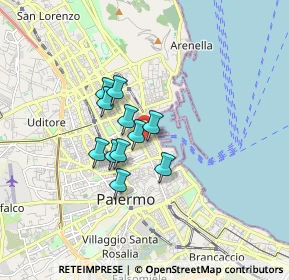 Mappa Via Principe Scordia, 90141 Palermo PA, Italia (1.23909)