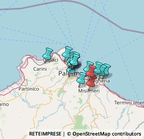 Mappa Via Rosina Muzio Salvo, 90100 Palermo PA, Italia (6.88313)