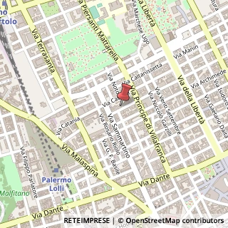 Mappa Via Agrigento, 51, 90141 Palermo, Palermo (Sicilia)
