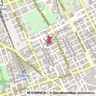 Mappa Via Agrigento, 67, 90141 Palermo, Palermo (Sicilia)