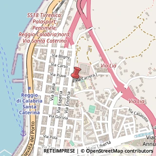 Mappa Via Carrera II, 7, 89122 Reggio di Calabria, Reggio di Calabria (Calabria)