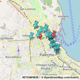 Mappa Piazza Raffaele Busacca, 90145 Palermo PA, Italia (1.42579)