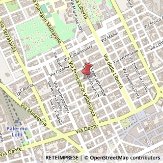 Mappa Via Siracusa, 34, 90141 Palermo, Palermo (Sicilia)