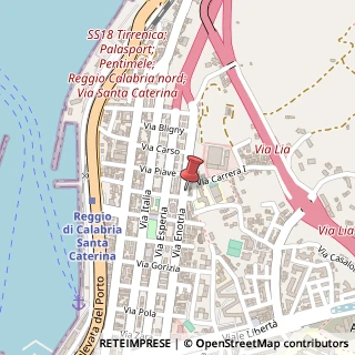 Mappa Via Enotria, 29, 89122 Reggio di Calabria, Reggio di Calabria (Calabria)