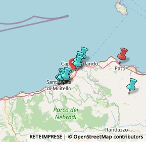 Mappa Contrada Tavola Grande, 98071 Capo d'Orlando ME, Italia (17.07)