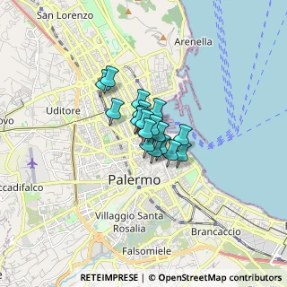 Mappa Via generale Magliocco, 90139 Palermo PA, Italia (0.83889)