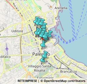 Mappa Via Salvatore Meccio, 90141 Palermo PA, Italia (0.93765)