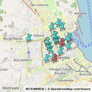 Mappa Via Flavio Gioia, 90135 Palermo PA, Italia (1.5125)