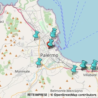 Mappa Via Cluverio, 90141 Palermo PA, Italia (5.07667)