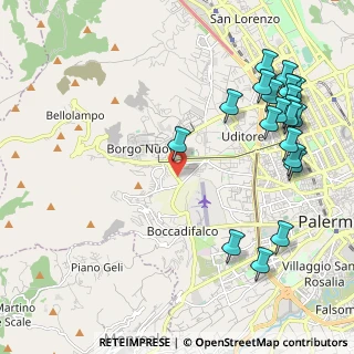 Mappa Via Luigi Sarullo, 90135 Palermo PA, Italia (2.9645)