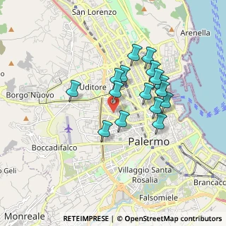 Mappa Via Vito Coco, 90135 Palermo PA, Italia (1.63625)
