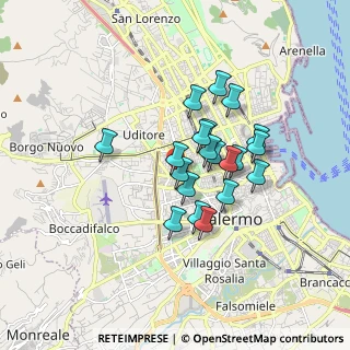 Mappa Via Vito Coco, 90135 Palermo PA, Italia (1.4685)