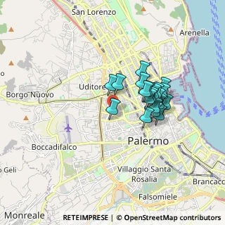 Mappa Via Vito Coco, 90135 Palermo PA, Italia (1.53)