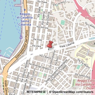 Mappa Via della liberta' 26, 89123 Reggio di Calabria, Reggio di Calabria (Calabria)
