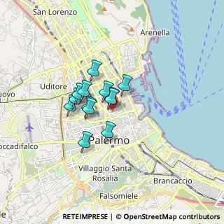 Mappa Via Abela Gaetano, 90141 Palermo PA, Italia (1.21846)